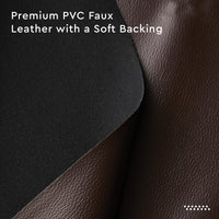 PU Leather Dark Brown Fabric