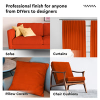 Mercerised Cotton Canvas Fabric, 100x150 cm Wide | Sold by the Metre, Cut to Length | Fabric For Cushions, Sofa Covers, Light Upholstery, Embroidery, Dress Material