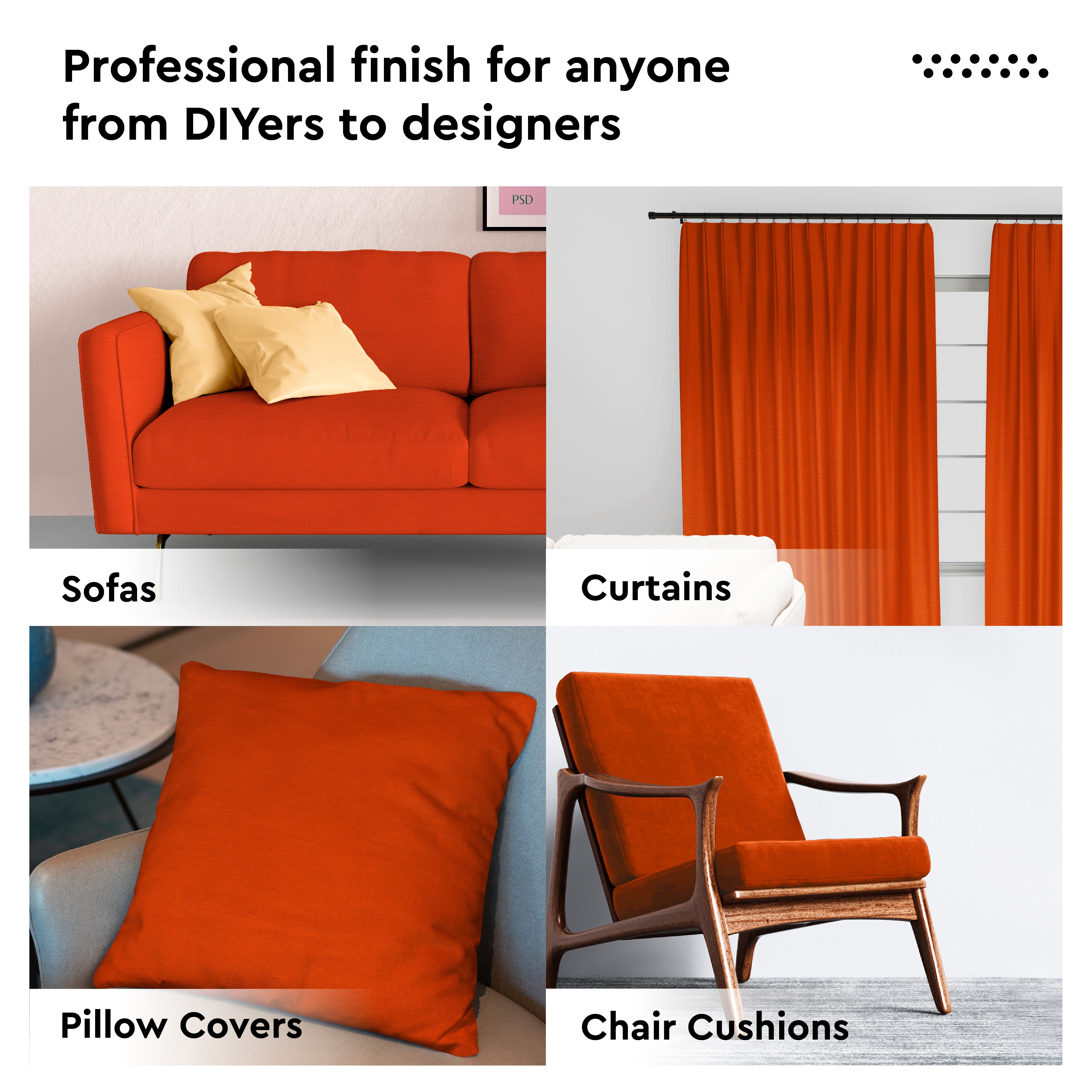 Mercerised Cotton Canvas Fabric, 100x150 cm Wide | Sold by the Metre, Cut to Length | Fabric For Cushions, Sofa Covers, Light Upholstery, Embroidery, Dress Material