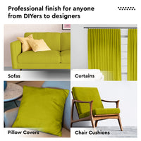 Mercerised Cotton Canvas Fabric, 100x150 cm Wide | Sold by the Metre, Cut to Length | Fabric For Cushions, Sofa Covers, Light Upholstery, Embroidery, Dress Material