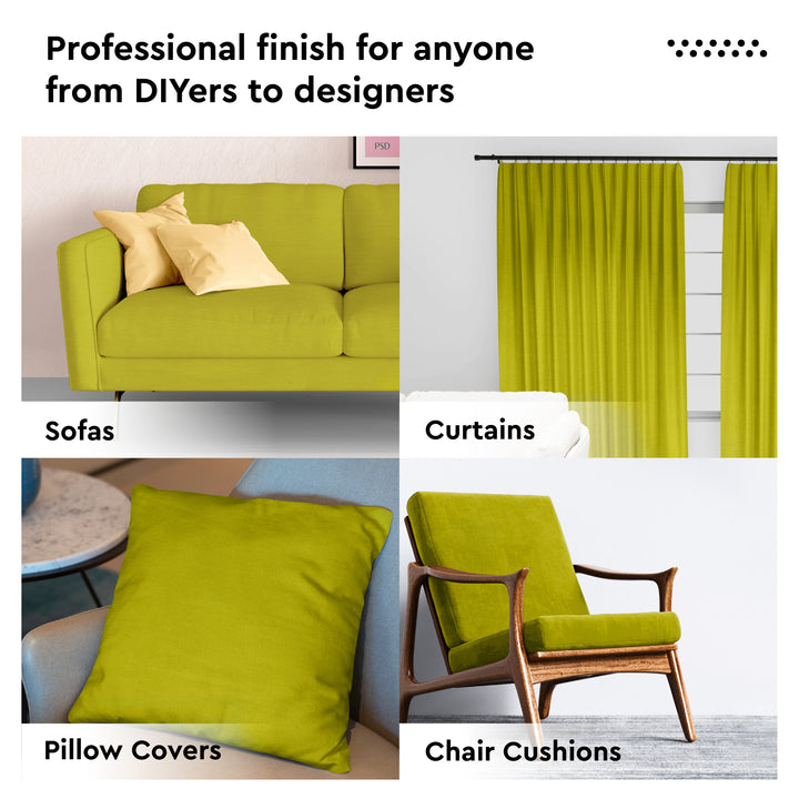 Mercerised Cotton Canvas Fabric, 100x150 cm Wide | Sold by the Metre, Cut to Length | Fabric For Cushions, Sofa Covers, Light Upholstery, Embroidery, Dress Material