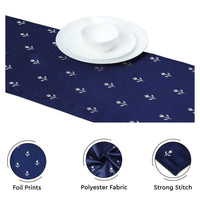 Blackout Buti Navy Blue Table Runner (Pack of 1)