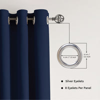 Canvas Scotch Blue Curtain (Pack of 1)