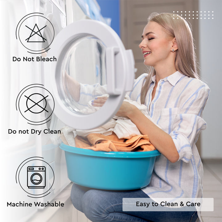 Cotton Daisy Blue Table Cloth (Pack of 1)