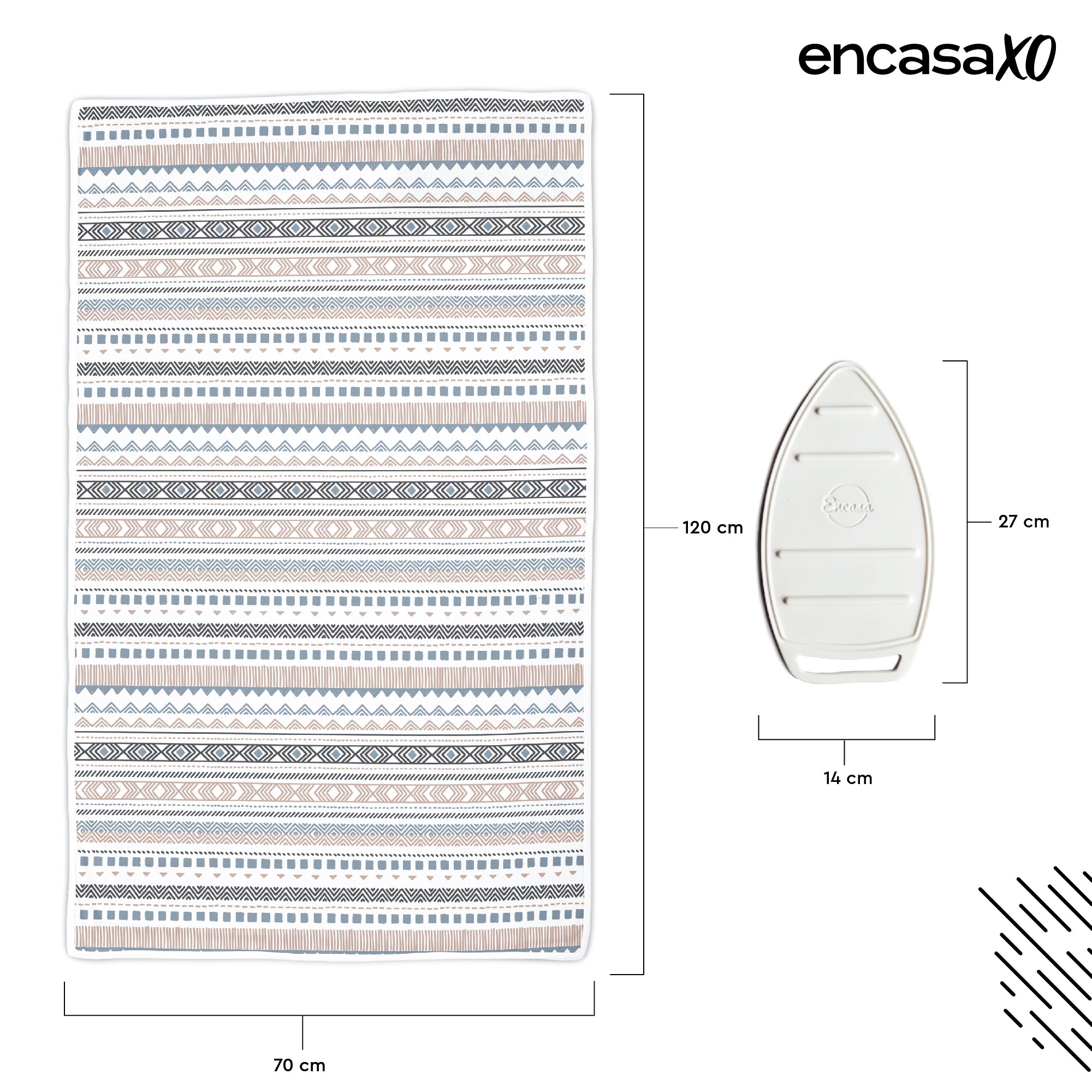 Daisy Blue Ironing Mat (Pack of 1)