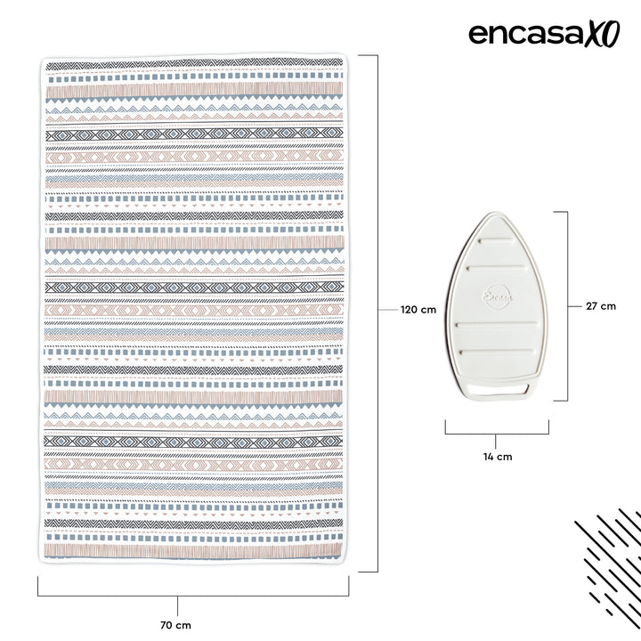 20s Sheeting Daisy Blue Ironing Mat (Pack of 1)