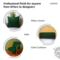 Quilted Polyester Fabric Forest Green Fabric