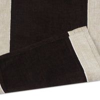 Cotton Beige & Brown Table Runner (Pack of 1)