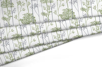 Polyester Printed Green Branches Fabric (1 Meter)