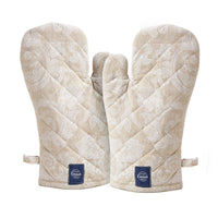 Cotton Beige Oven Gloves (Pack of 2)