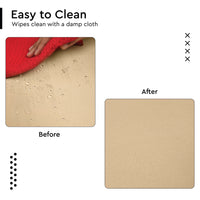 Polyester Beige Table Cloth (Pack of 1)