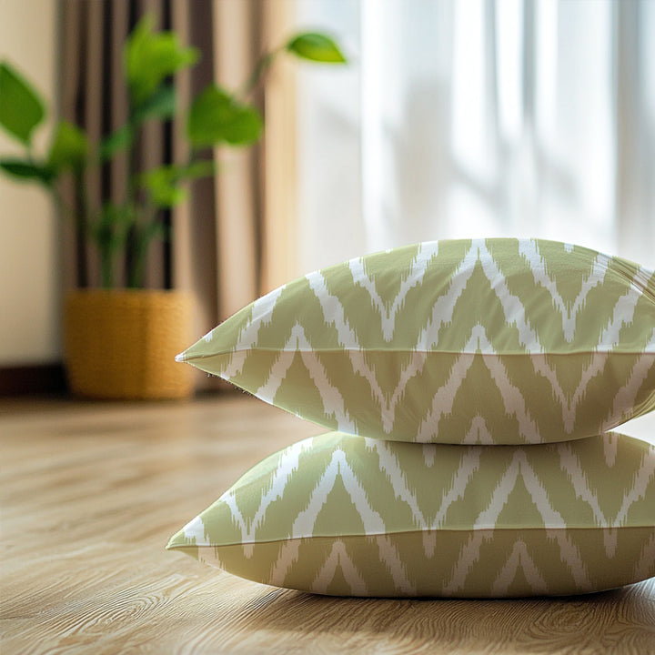 Micro Fire Sage Cushion Cover