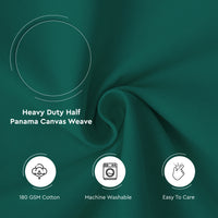 Mercerised Cotton Canvas Fabric, 100x150 cm Wide | Sold by the Metre, Cut to Length | Fabric For Cushions, Sofa Covers, Light Upholstery, Embroidery, Dress Material