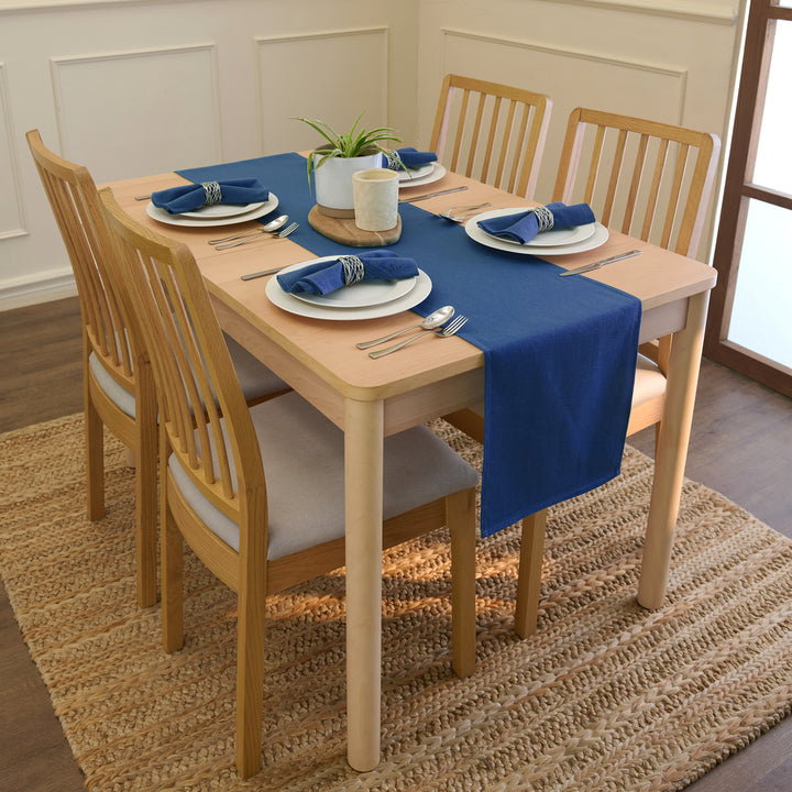 Cotton Cobalt Table Napkins (Pack of 6)