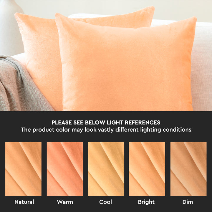 Velvet Peach Cushion Cover