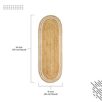 Jute Off White & Jute Natural Bleach Table Runner