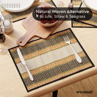 Madur Kathi Black Placemat (Pack of 4)