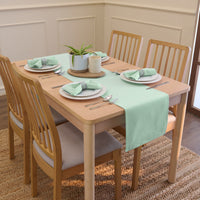 Cotton Mint Green Table Napkins (Pack of 6)