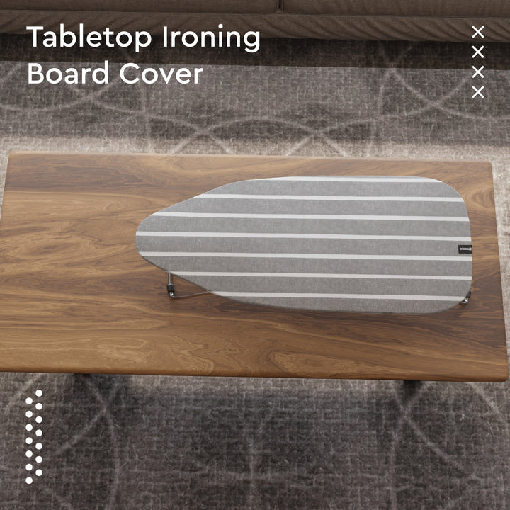 Cotton Roma Grey Stripes Ironing Board Cover (Pack of 1)