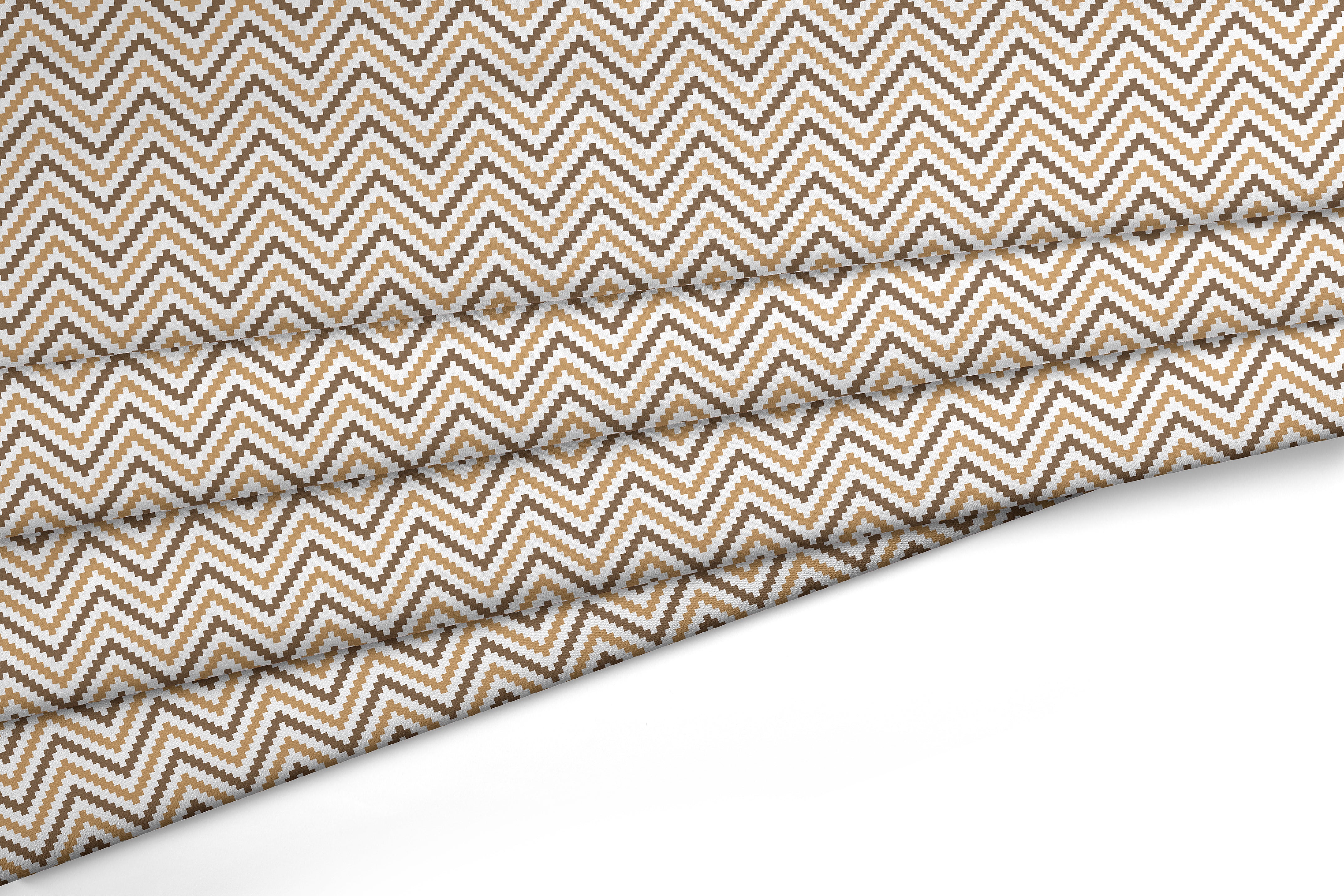 Polyester Printed Chevron Fabric (Pack of 1)