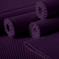 Ribbed Cotton Purple Placemat (Pack of 6)
