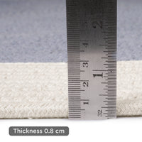 Reversible Round Rug Handwoven Natural Fiber Carpet Braided Area Rug | Neutral Boho Rug for Living Room, Bedroom, Nursery | Washable Area Rug Two Tone