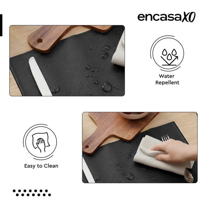 PU Leather Black Placemat