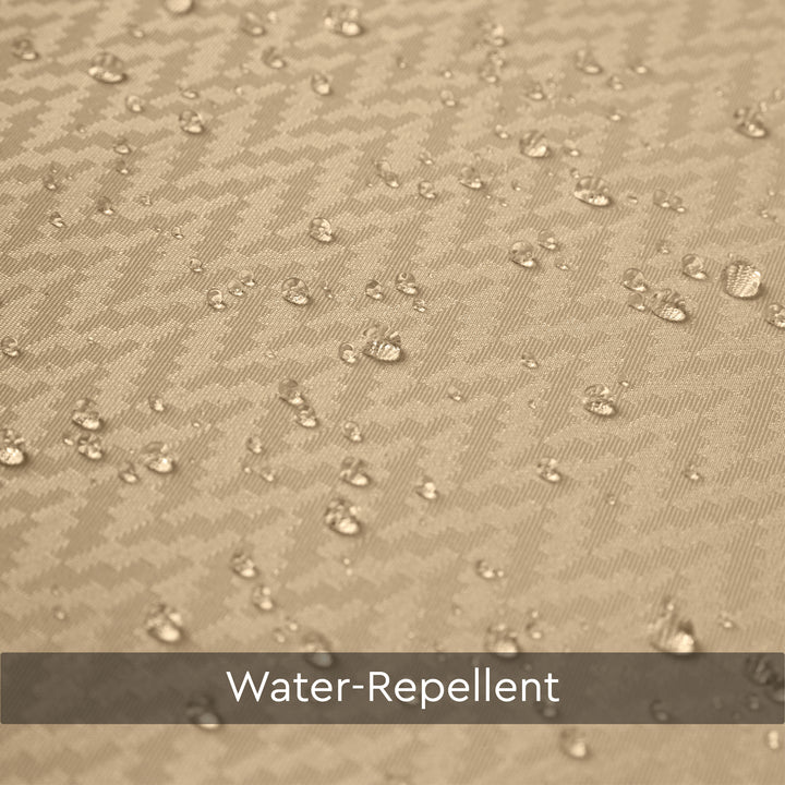 Polyester ZZ Beige Shower Curtain (Pack of 1)