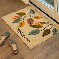 Coir Door Mats for Home Entrance Thick Anti-slip Welcome Doormat with PVC Back | Ideal for Indoor, Outdoor, Patio, Home and Office | Durable and Easy to Clean