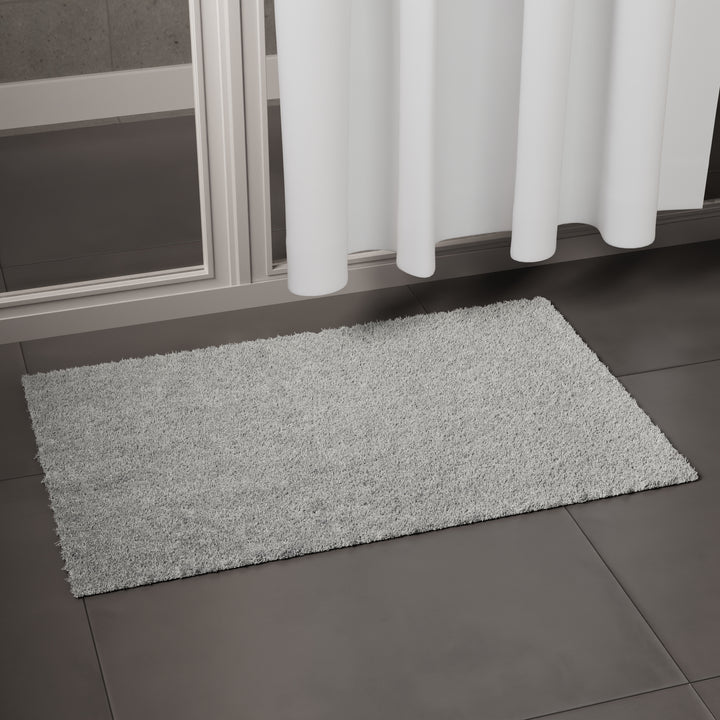Cotton Light Grey Bathmat (Pack of 2)