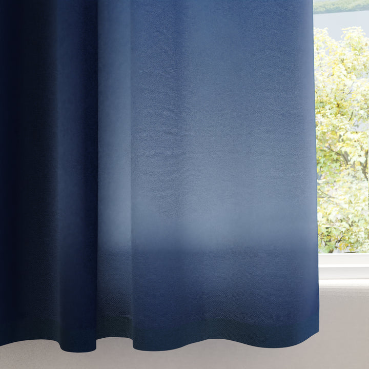 Canvas Scotch Blue Curtain (Pack of 1)