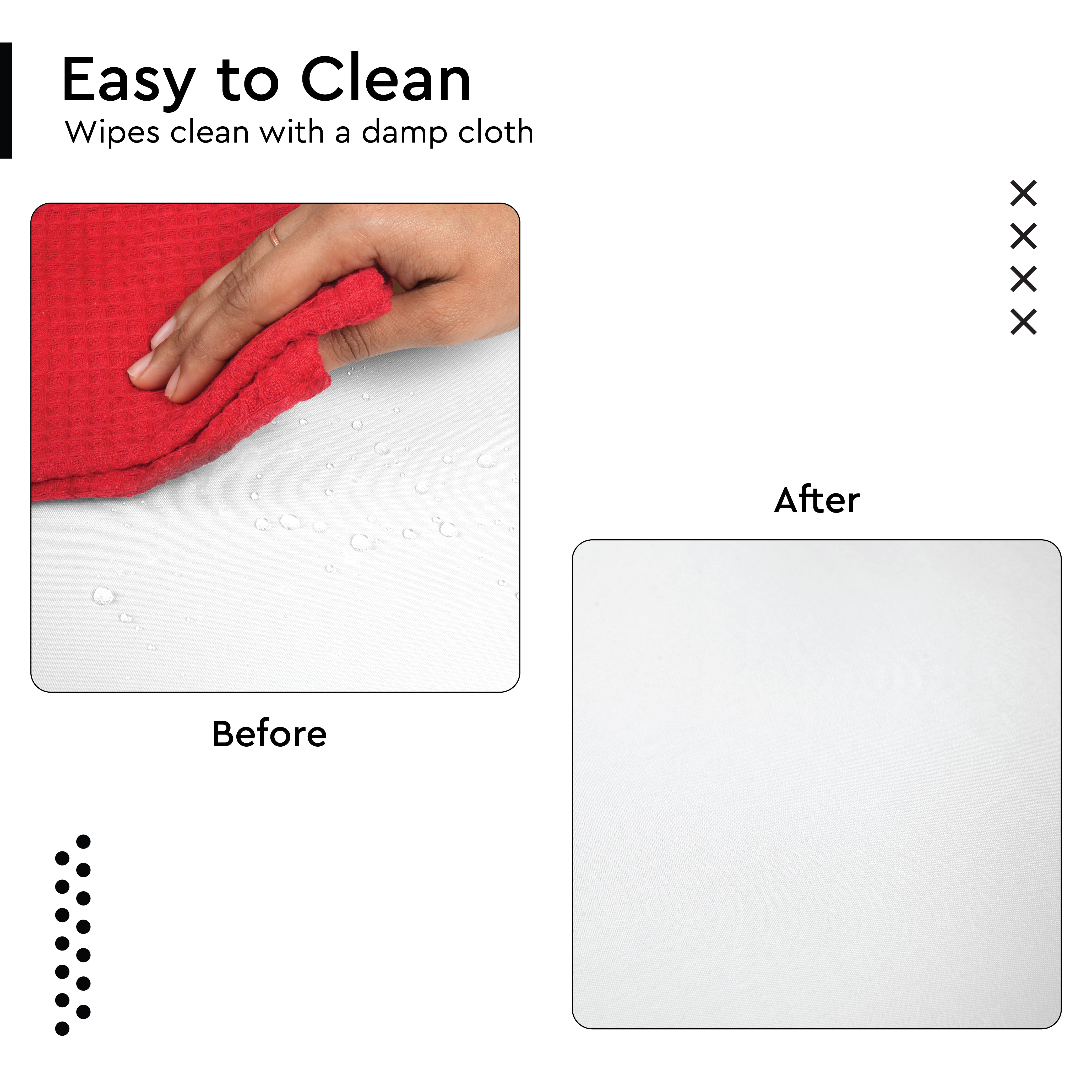 Polyester White Table Cloth (Pack of 1)