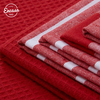 Cotton Red Kitchen Towel (Pack of 5)