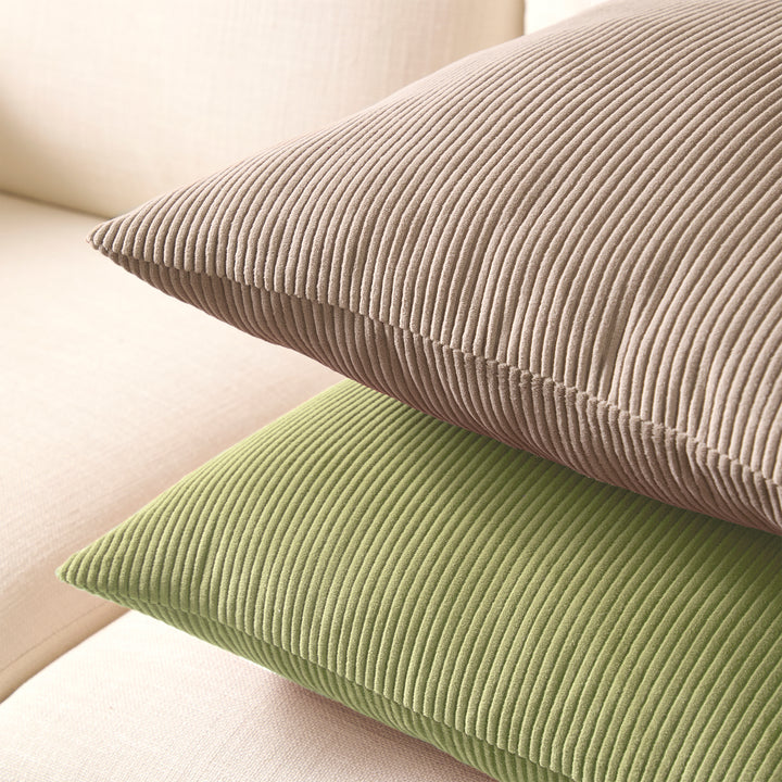 Corduroy Sage Cushion Cover (Pack of 2)