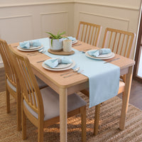 Cotton Ice Blue Table Napkins (Pack of 4)