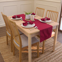 Cotton Rich Maroon Table Napkins (Pack of 6)