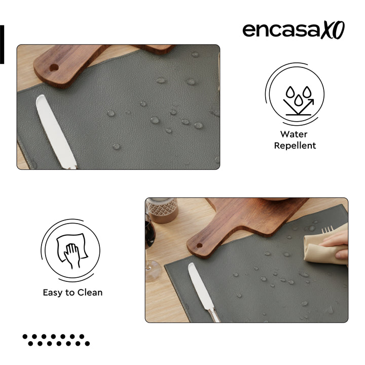 PU Leather Grey Placemat