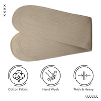 Cotton Beige Table Runner (Pack of 1)