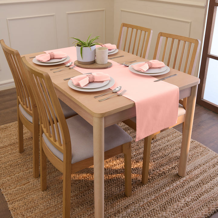 Cotton Peach Table Napkins (Pack of 6)