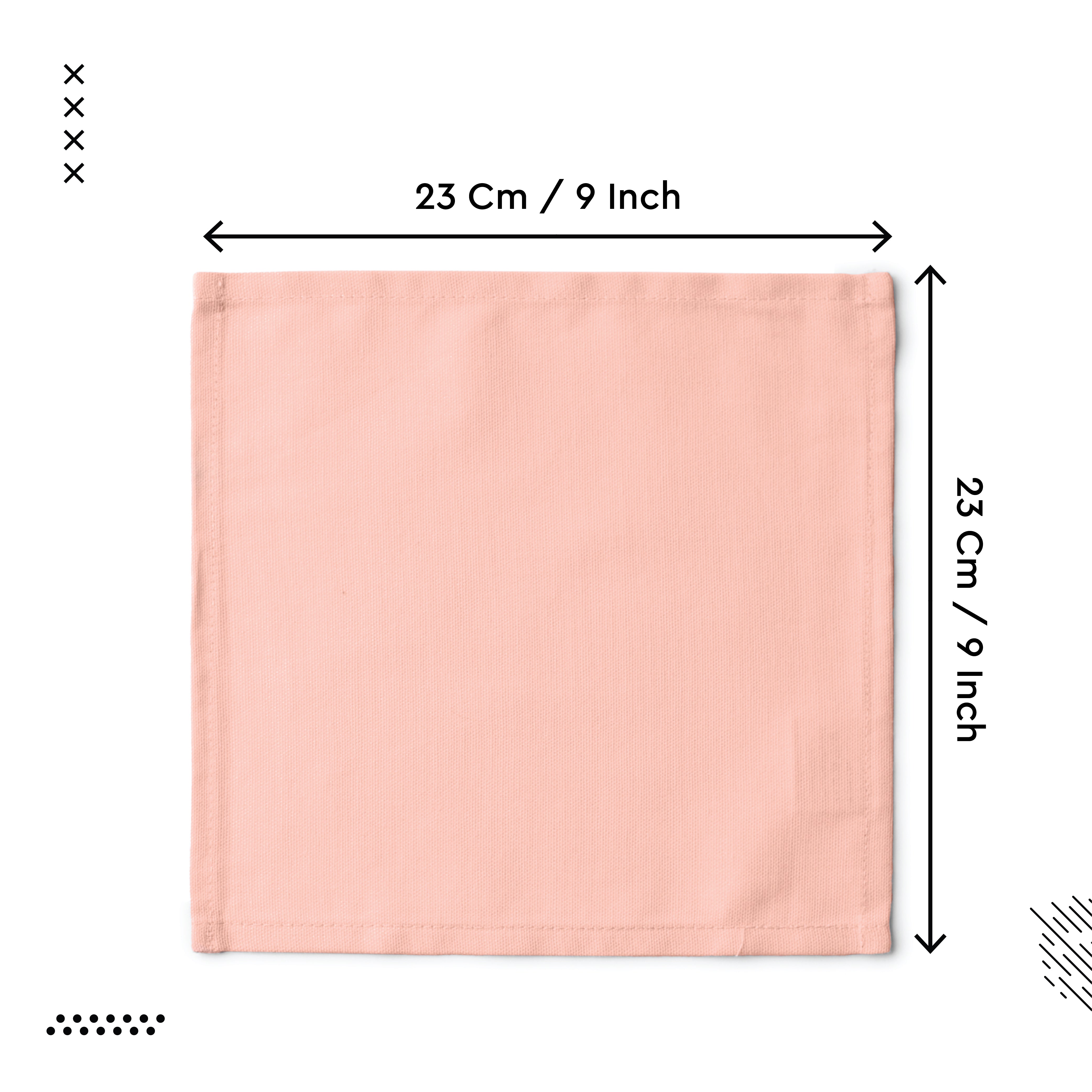 Cotton Powder Pink Table Napkins (Pack of 12)