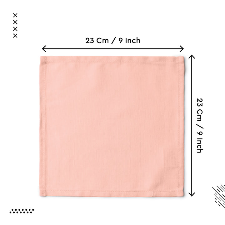 Cotton Powder Pink Table Napkins (Pack of 12)