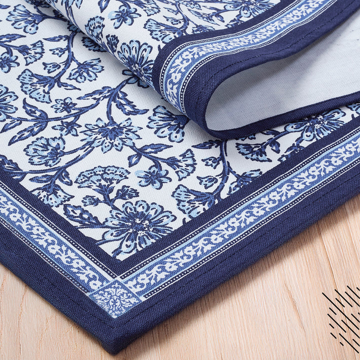 Cotton Indigo-02 Table Runner (Pack of 1)
