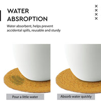 Cotton Yellow Coaster