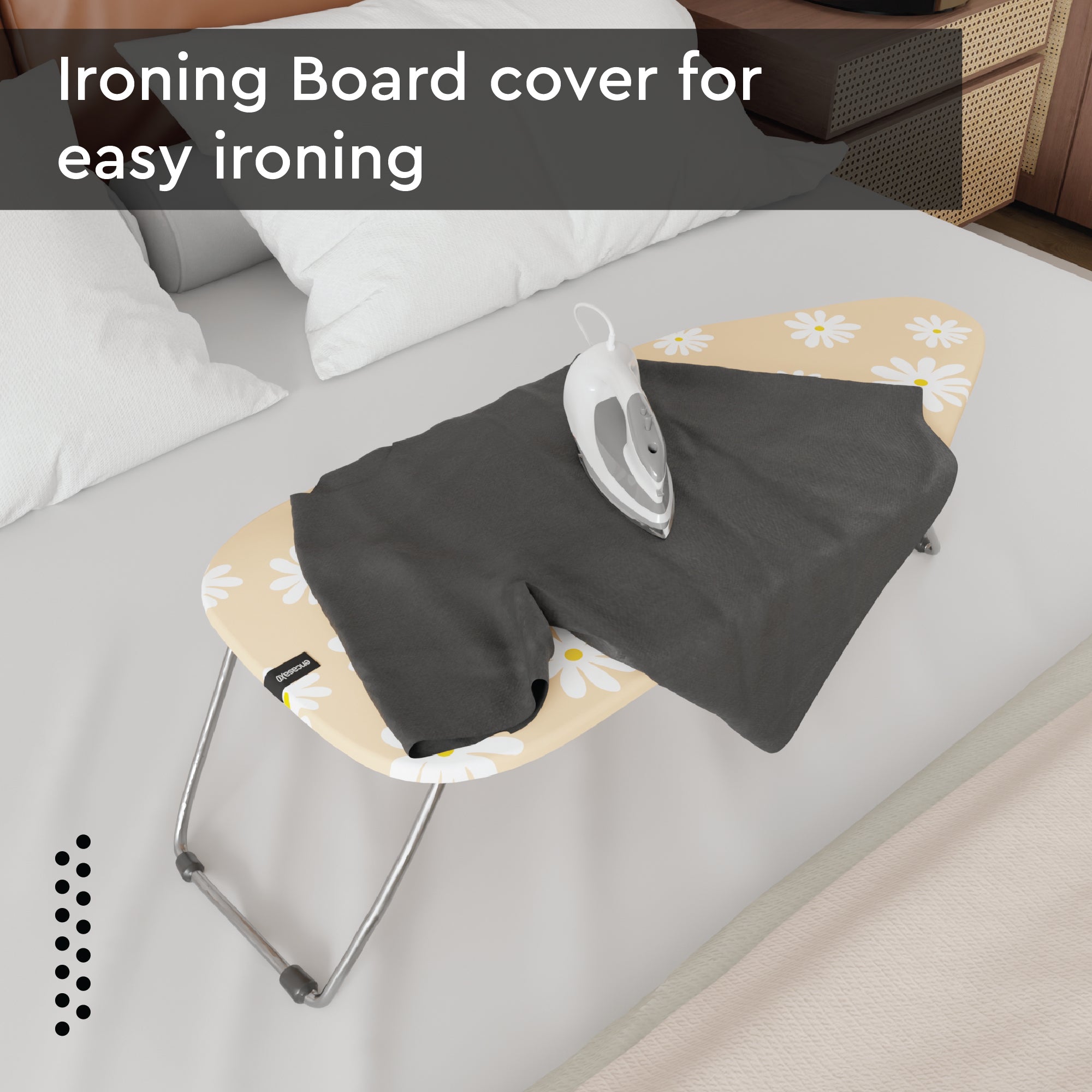 Daisy Beige Ironing Board Cover