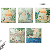 Polyester Mughal-02 Cushion Cover (Pack of 5)