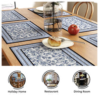 Cotton Indigo-02 Placemat (Pack of 6)