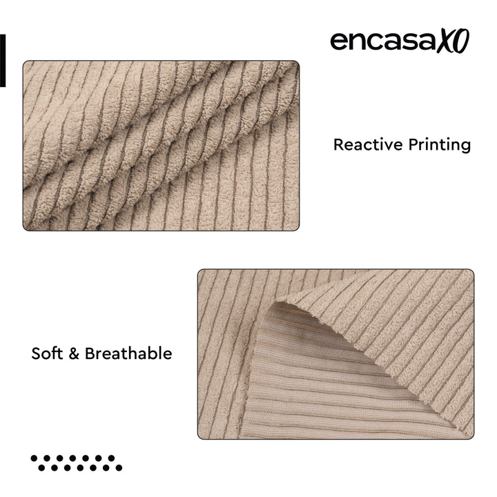 Corduroy Fabric by the Meter, 59" Wide Premium 238 GSM Polyester Upholstery & Sewing Material, Soft Ribbed Fabric for Sofa/Cushion Covers, Trousers, Curtains & DIY Crafts