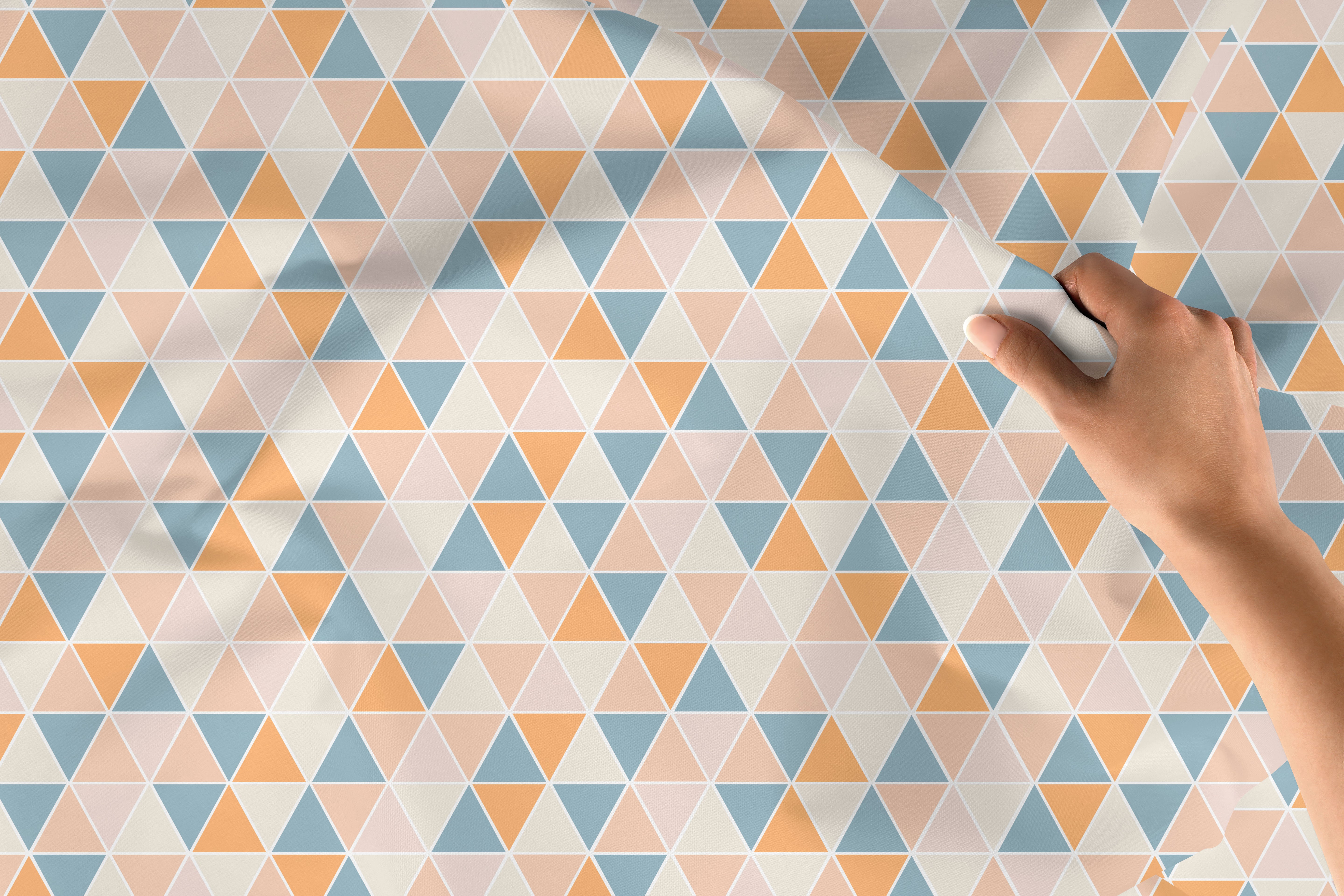 Cotton Triangles Table Cloth (Pack of 1)