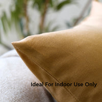 Canvas Mustard Cushion Cover
