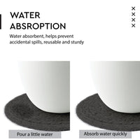 Cotton Dark Grey Coaster
